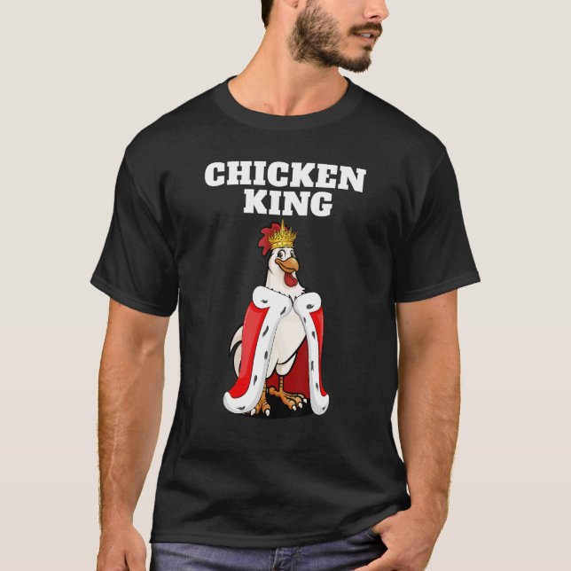 Chicken King Mens Chicken Tshirt Boys Chicken (Front)