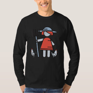 Chicken Lady Farmer Farm Life Husband T-Shirt