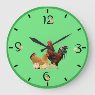 Chicken Large Clock