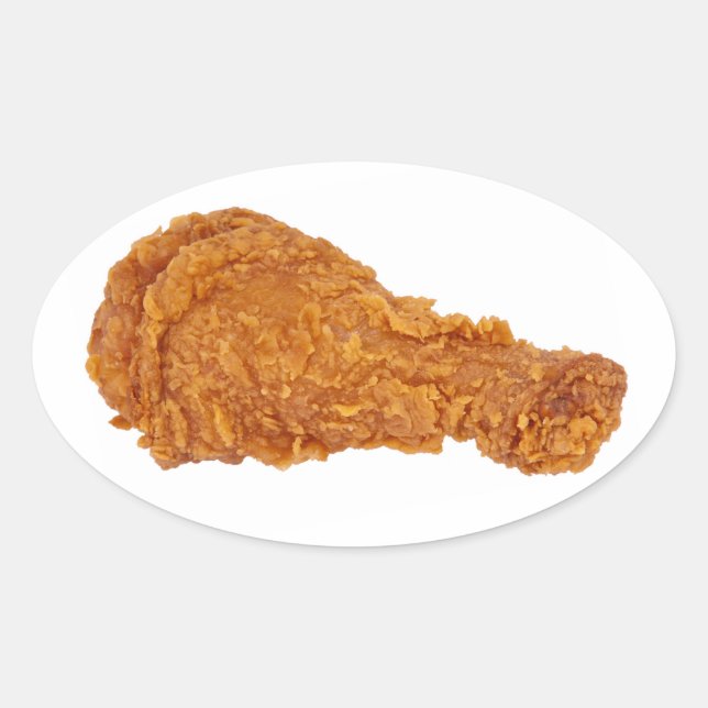 Chicken Leg Oval Sticker (Front)