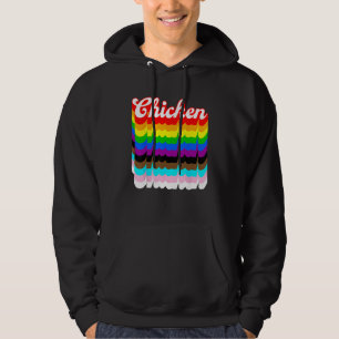 Chicken LGBTQ pride rainbow Hoodie