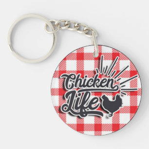 Chicken Life Key Ring