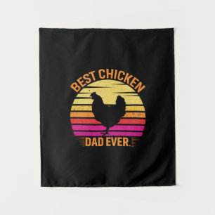 Chicken Lover Best Chicken Dad Ever Tapestry