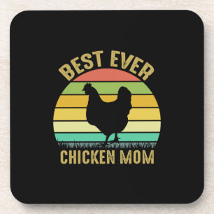 Chicken Lover   Best Ever Chicken Mum Coaster