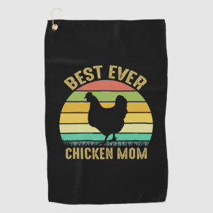 Chicken Lover Best Ever Chicken Mum Golf Towel