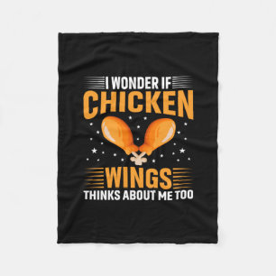 Chicken Lover Chicken Wing Fleece Blanket