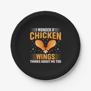 Chicken Lover   Chicken Wing Paper Plate