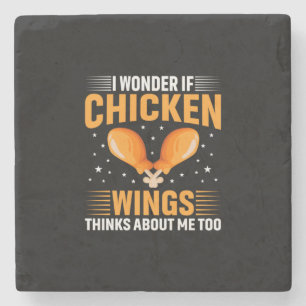 Chicken Lover   Chicken Wing Stone Coaster