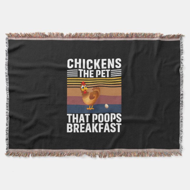 Chicken Lover | Chickens The Pet Throw Blanket (Front)
