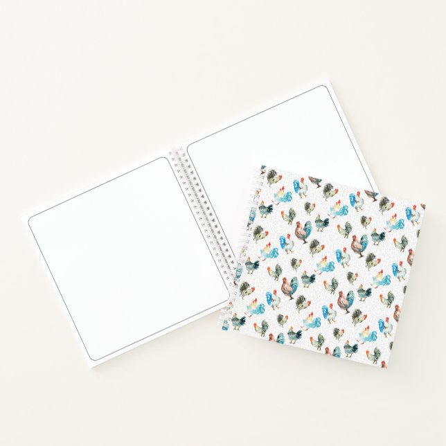 Chicken Lover Country Hens Notebook (Inside)