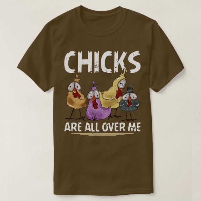 Chicken Lover Farmer Easter Basket Chicks T-Shirt (Design Front)