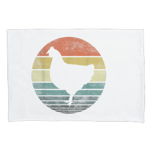 Chicken Lover Gifts Funny Farmer Retro Vintage Far Pillowcase