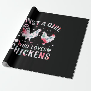 Chicken Lover   Girl Who Loves Chickens Wrapping Paper