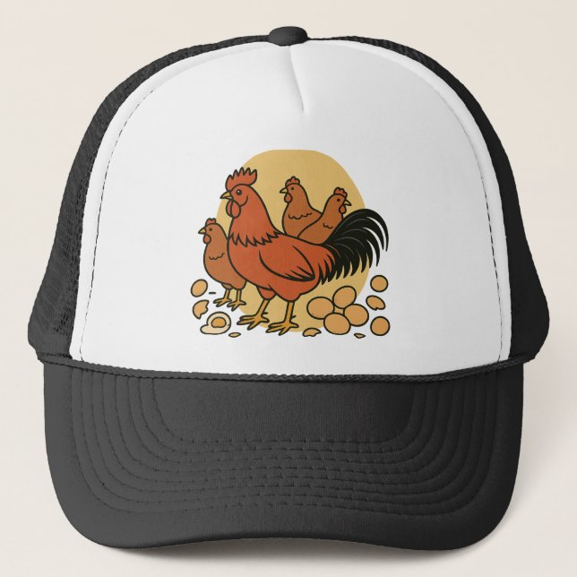 Chicken Lover Trucker Hat (Front)