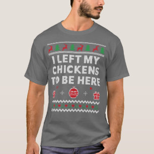 Chicken Lover Ugly Christmas Chicken Farmer T-Shirt