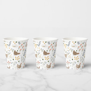 Chicken Lovers Famyard Animals Party Paper Cups