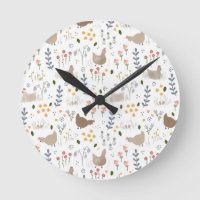 Chicken Lovers Farmyard Animal Pretty Floral