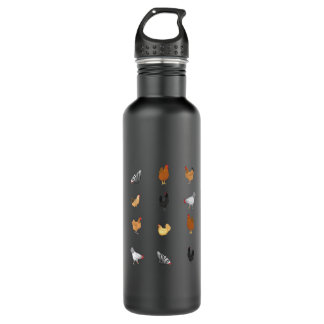 Chicken Lovers Henhouse Farm Chicken Coop  710 Ml Water Bottle