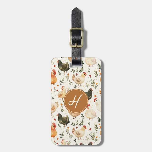 Chicken Luggage Tag (Front Vertical)