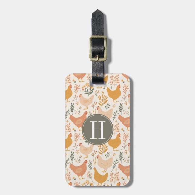 Chicken Luggage Tag (Front Vertical)
