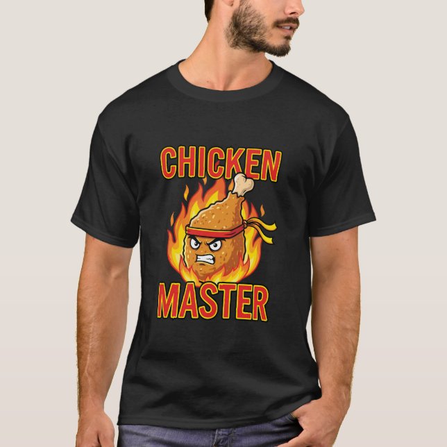 Chicken Master Funny Food T-Shirt (Front)