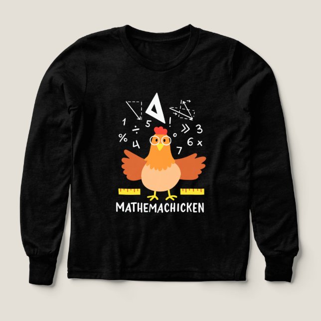 Chicken Math Gag Funny Mathemachicken Swag (Design Front)