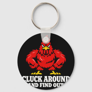 Chicken Math Too Many Chickens Ckyard Poultry Humo Key Ring