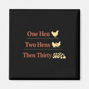 Chicken Math Too Many Chickens Ckyard Poultry Humo Magnet