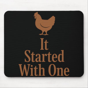 Chicken Math Too Many Chickens Ckyard Poultry Humo Mouse Pad