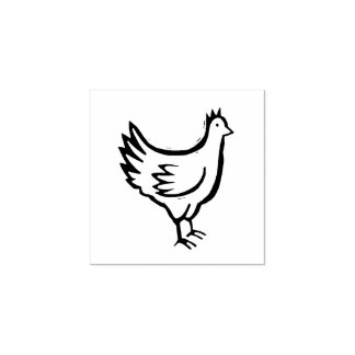 Chicken Meal Stamp DIY Wedding Supply Rustic Style