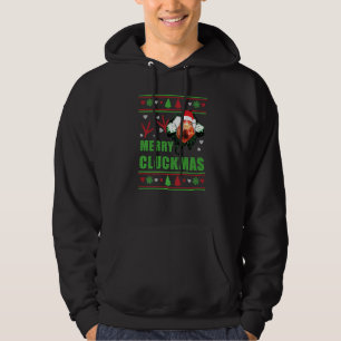 Chicken Merry Cluckmas Christmas Chicken Hoodie