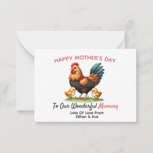 Chicken Mother's Day Card, For a special Mum Card
