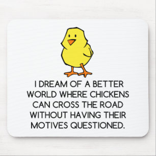 CHICKEN MOTIVES MOUSE PAD