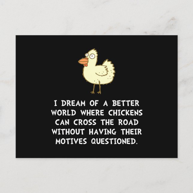 Chicken Motives Postcard (Front)