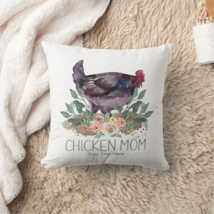 Chicken Mum Organic Farming Gardening Permaculture Cushion