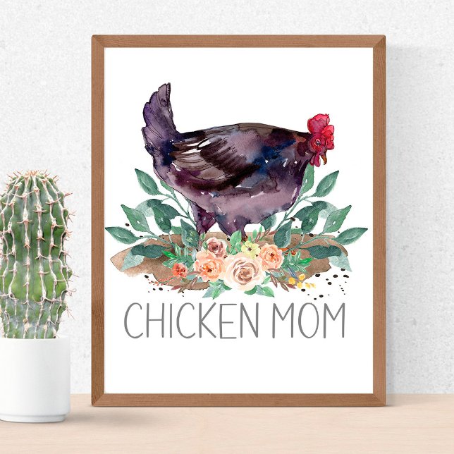Chicken Mum Organic Farming Gardening Permaculture Poster (Creator Uploaded)