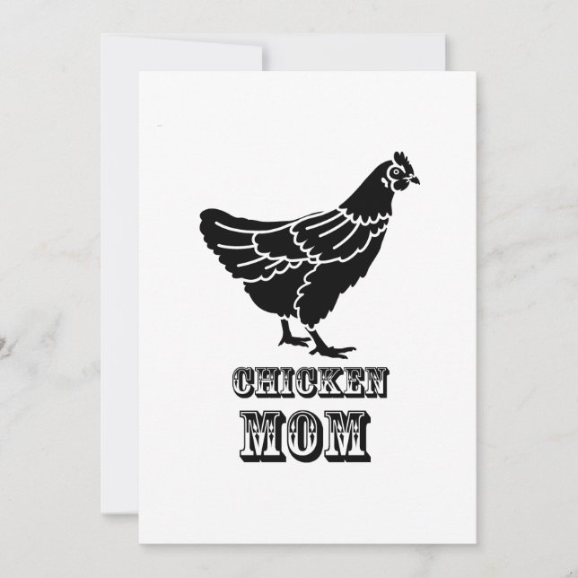 Chicken Mum Poultry Love Mothers Day Gifts Card (Front)