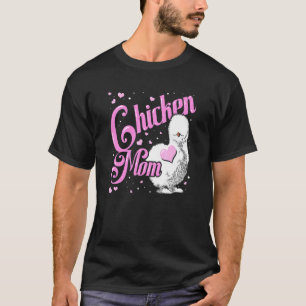 Chicken Mum Silk Chicken Silkie Chickens Mama Silk T-Shirt