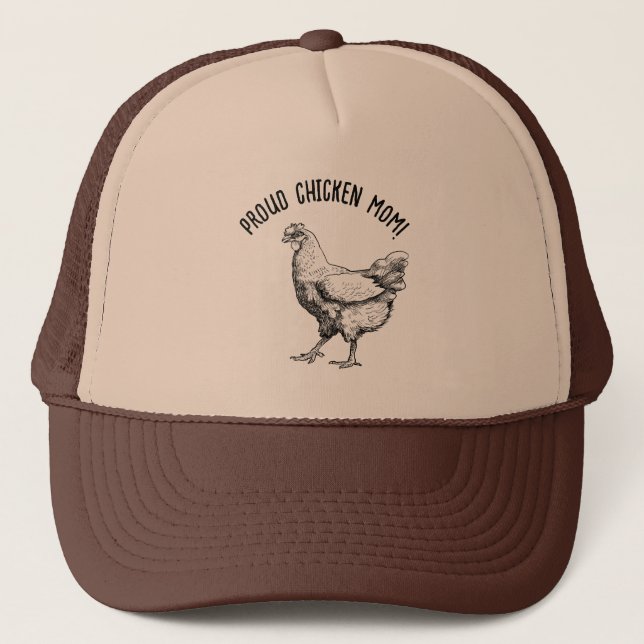 Chicken mum! trucker hat (Front)