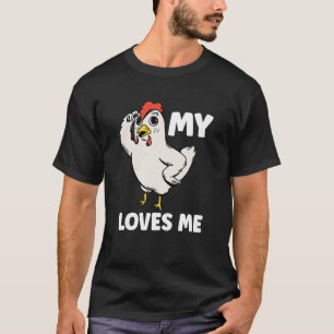 Chicken My Aunt Loves Me for Nephew & Niece 2 T-Shirt
