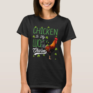 Chicken  My Dog Is My Lucky Charm T-Shirt
