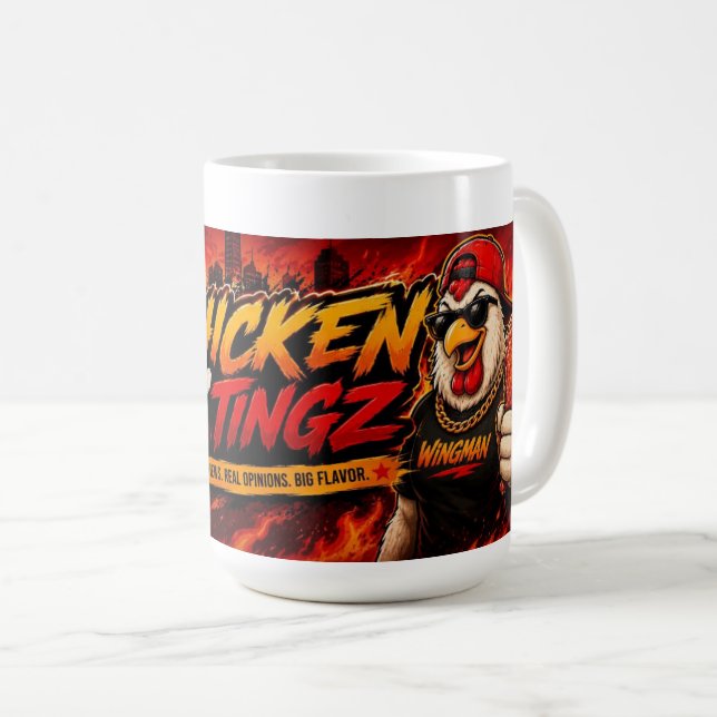 chicken N' tingz Coffee Mug (Front Right)