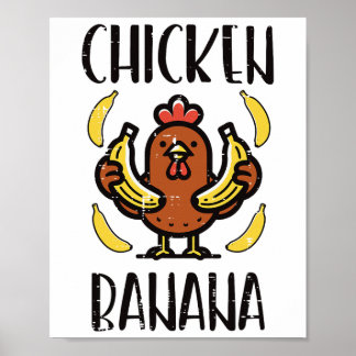 Chicken Nana Cute Song Dance Fruit Kids Youth Men Poster