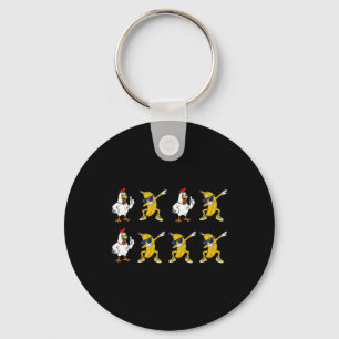 Chicken Nana Dance Dab Funny Dance Meme Kids Men W Key Ring