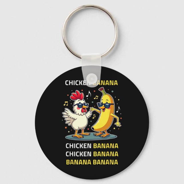 Chicken Nana Dance  Key Ring (Front)