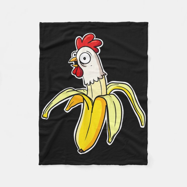 Chicken Nana  Fleece Blanket (Front)