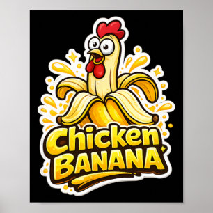 Chicken Nana Funny T Shirt Meme Humour Tee Men Wom Poster