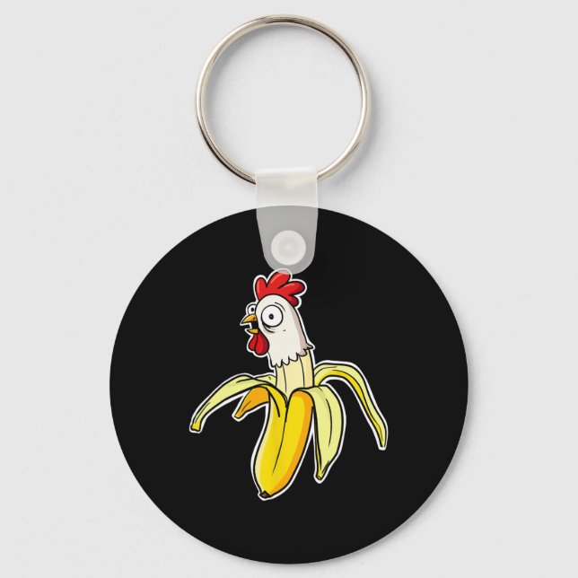 Chicken Nana  Key Ring (Front)