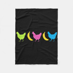 Chicken Nana Trending Meme Fleece Blanket