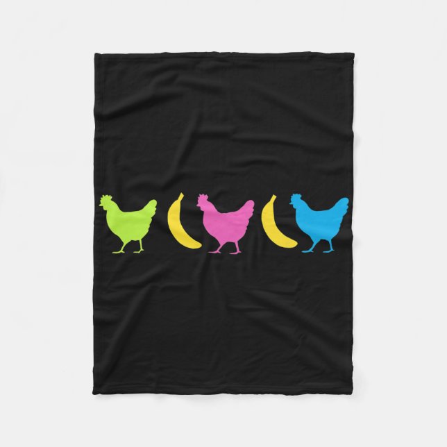 Chicken Nana Trending Meme  Fleece Blanket (Front)